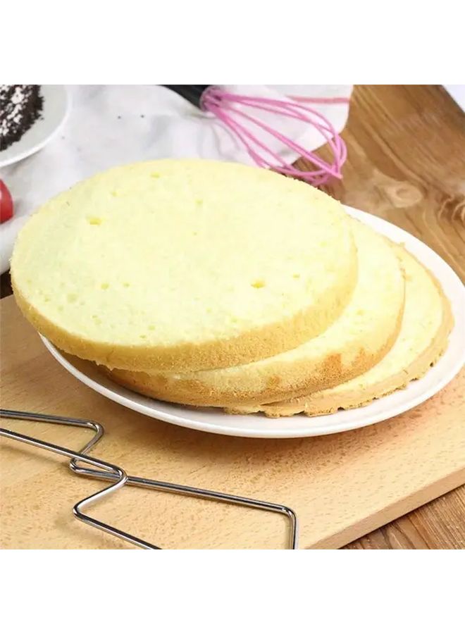 Double Line Adjustable Height Cake Leveler Stainless Steel Cake Cutter Baking Tool - Image 5
